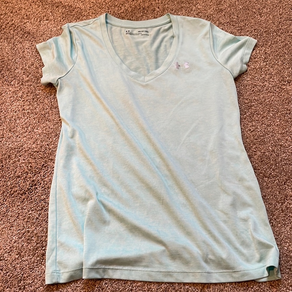 Light blue Dri fit under armor top